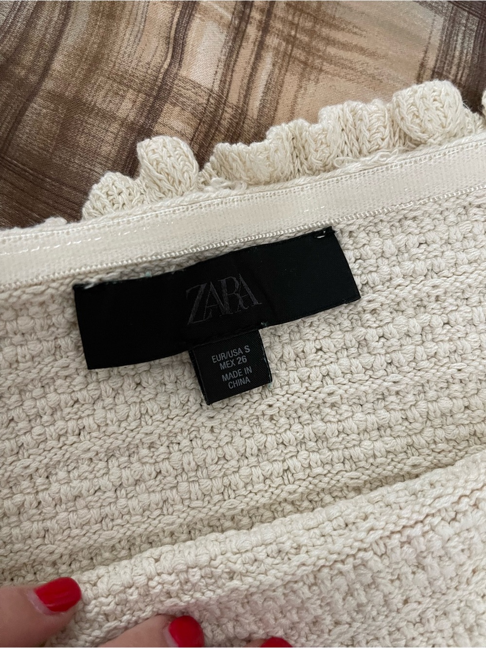 Zara  tan  and Brown Mini Dress - Picture 2 of 4